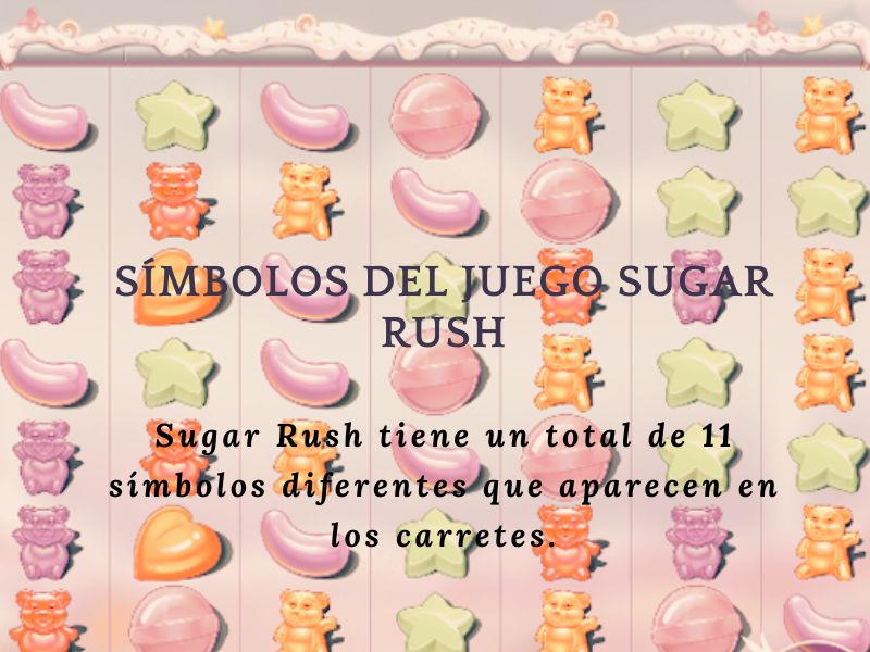 Símbolos del juego Sugar Rush